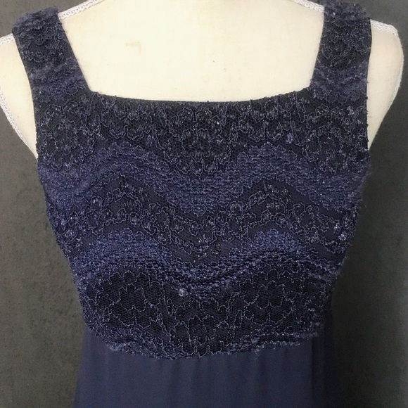 Women’s Navy Blue Evening Gown Size 8 - Picture 3 of 4